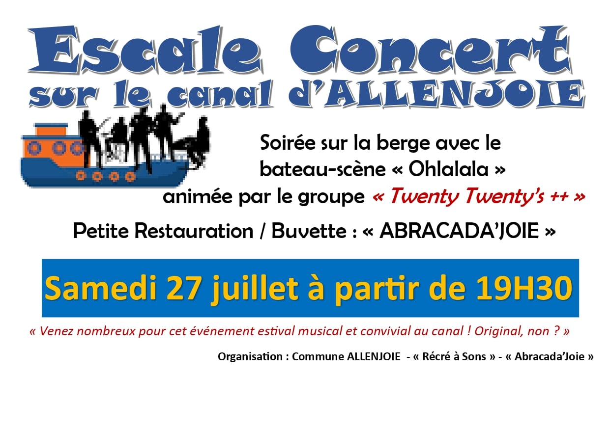Concert sur le canal