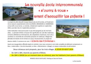 L’école des 3 village, portes ouvertes.