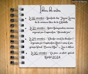 Idées de sorties