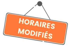 Aménagements d’horaires du Secrétariat de Mairie.