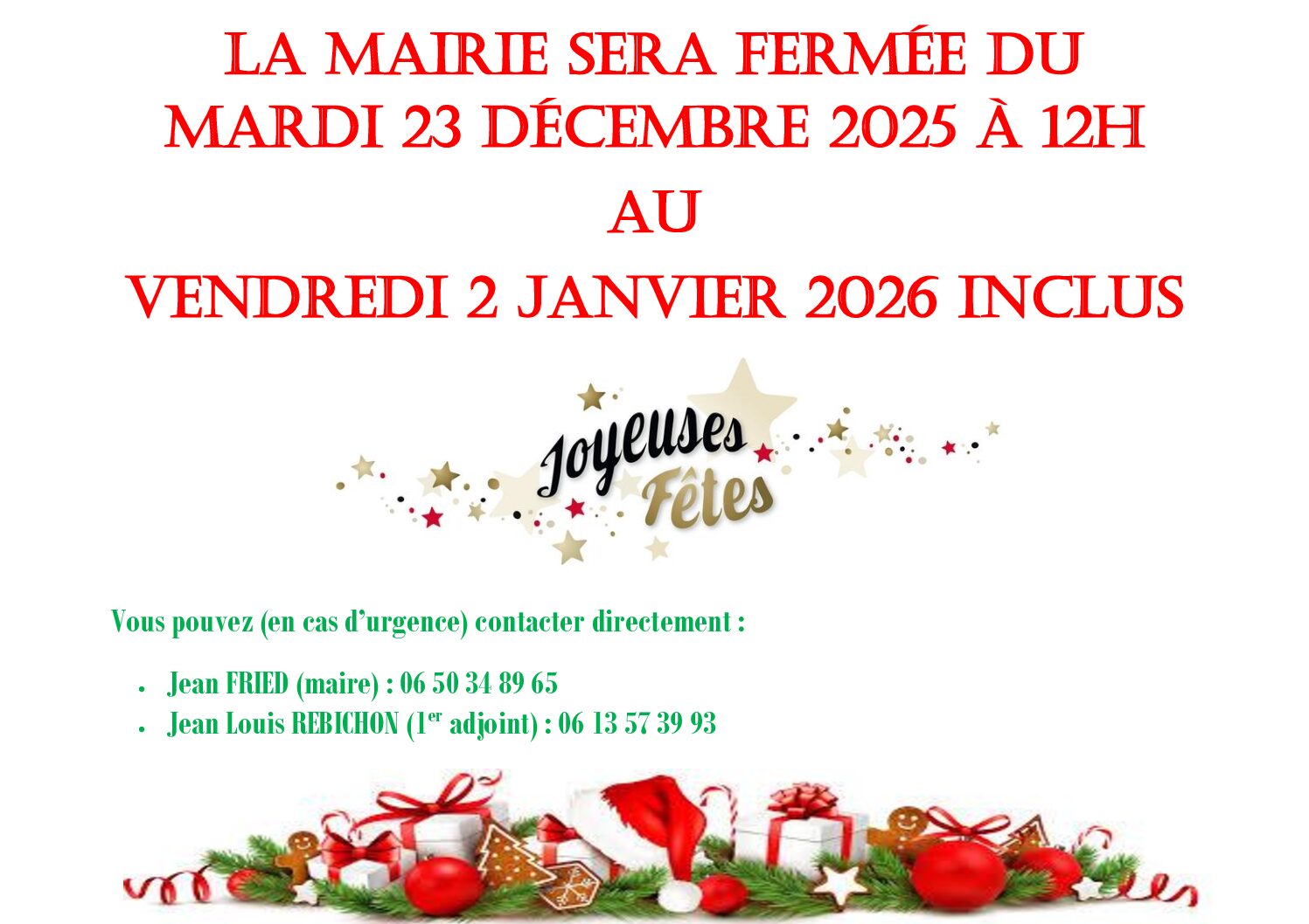 You are currently viewing Fermeture du secrétariat pour congés annuels