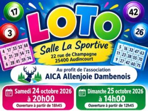 Lire la suite à propos de l’article LOTO AICA Allenjoie Dambenois